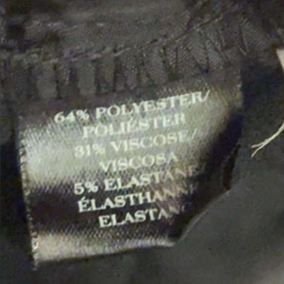 Ann Taylor Black Trouser Dress Pants Size 8 Classic Straight Leg - Picture 7 of 8